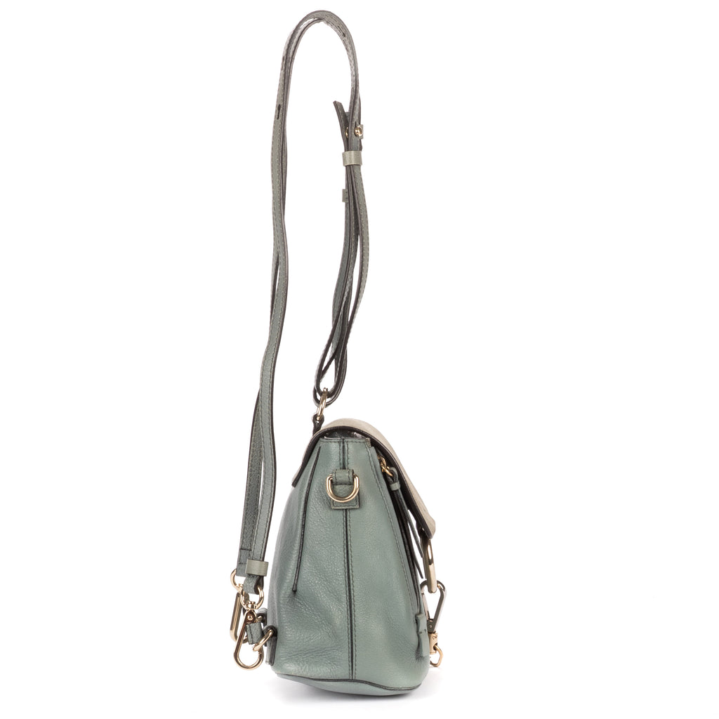 Backpack Faye Backpack Blue Calfskin/Suede Leather