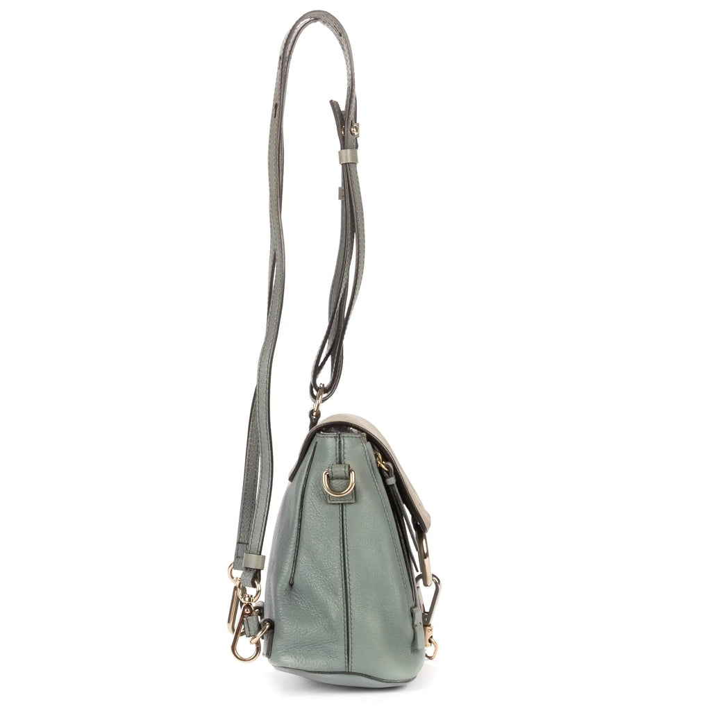 Backpack Faye Backpack Blue Calfskin/Suede Leather