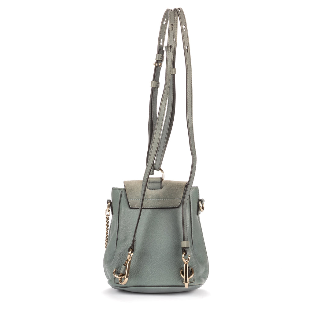 Backpack Faye Backpack Blue Calfskin/Suede Leather