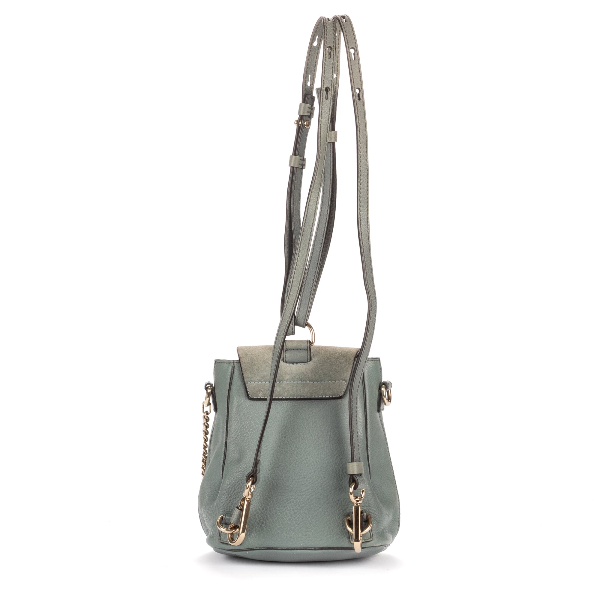 Backpack Faye Backpack Blue Calfskin/Suede Leather