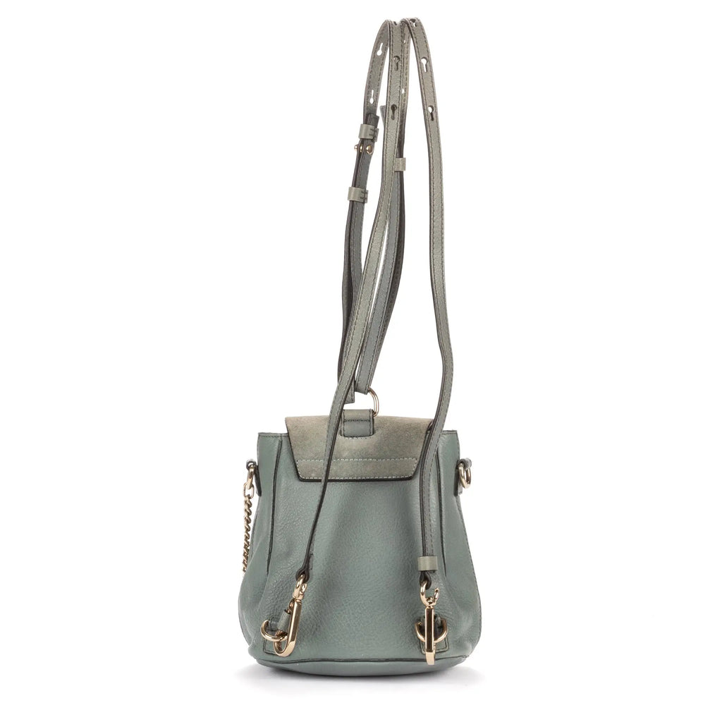 Backpack Faye Backpack Blue Calfskin/Suede Leather
