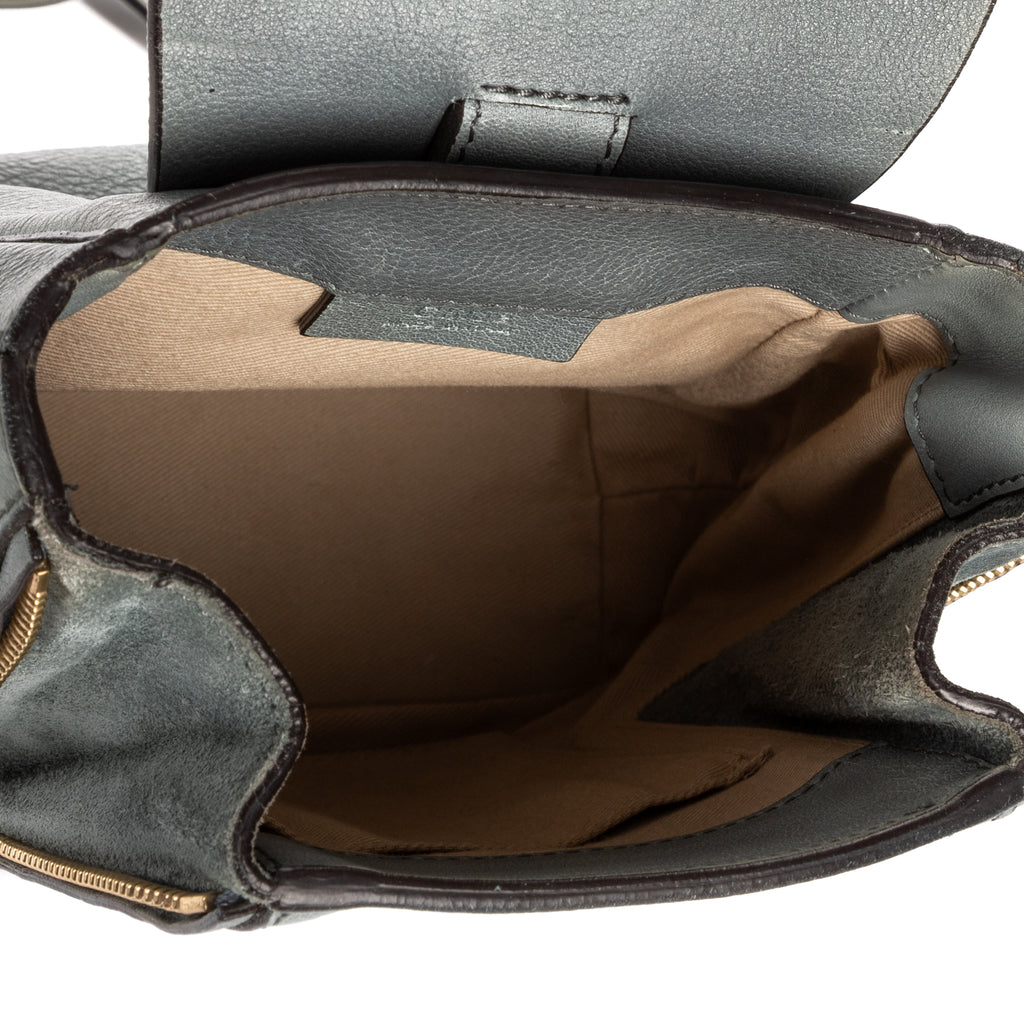Backpack Faye Backpack Blue Calfskin/Suede Leather