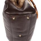 Shoulder Bag Medium Bamboo Daily Top Handle Medium Brown Monogrammed Canvas