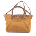 Shoulder Bag Tote Olive Brown Nylon Canvas