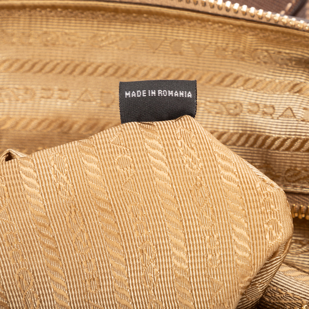 Shoulder Bag Tote Olive Brown Nylon Canvas