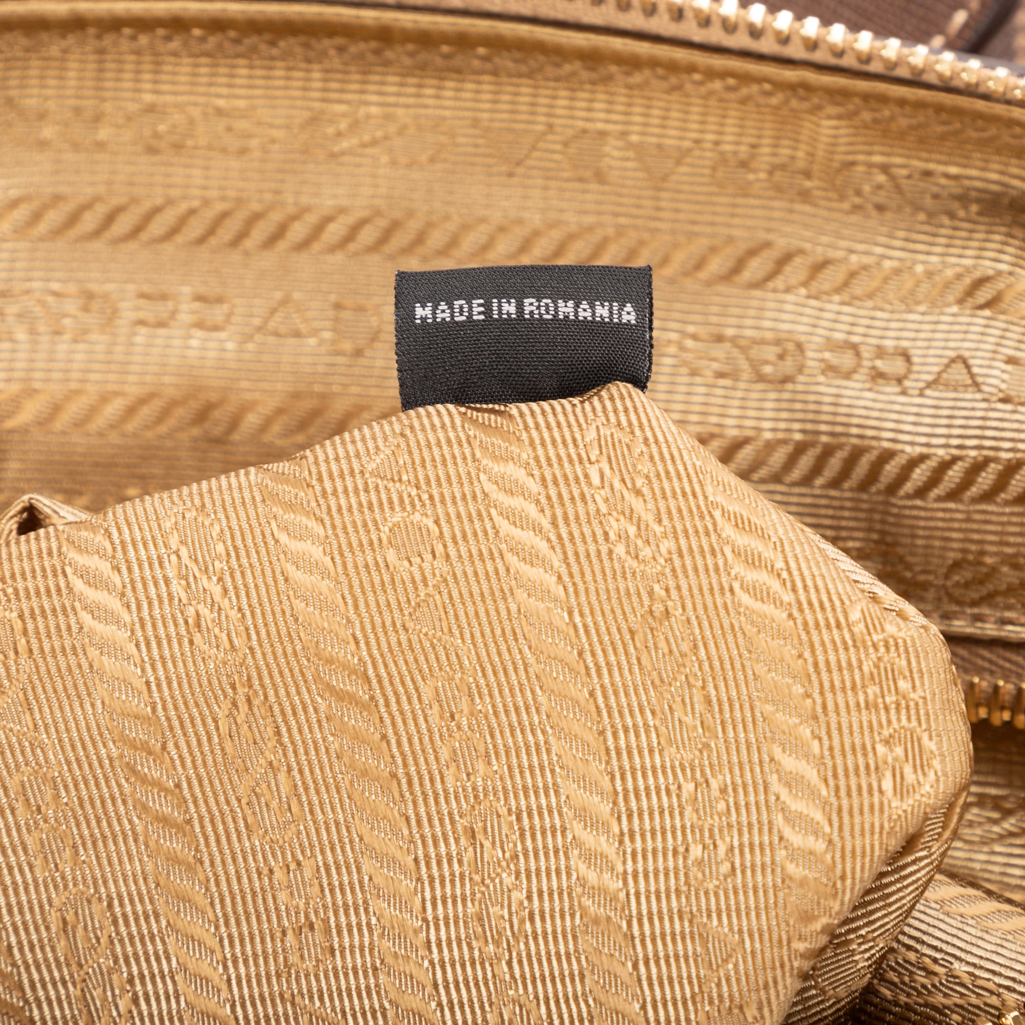 Shoulder Bag Tote Olive Brown Nylon Canvas