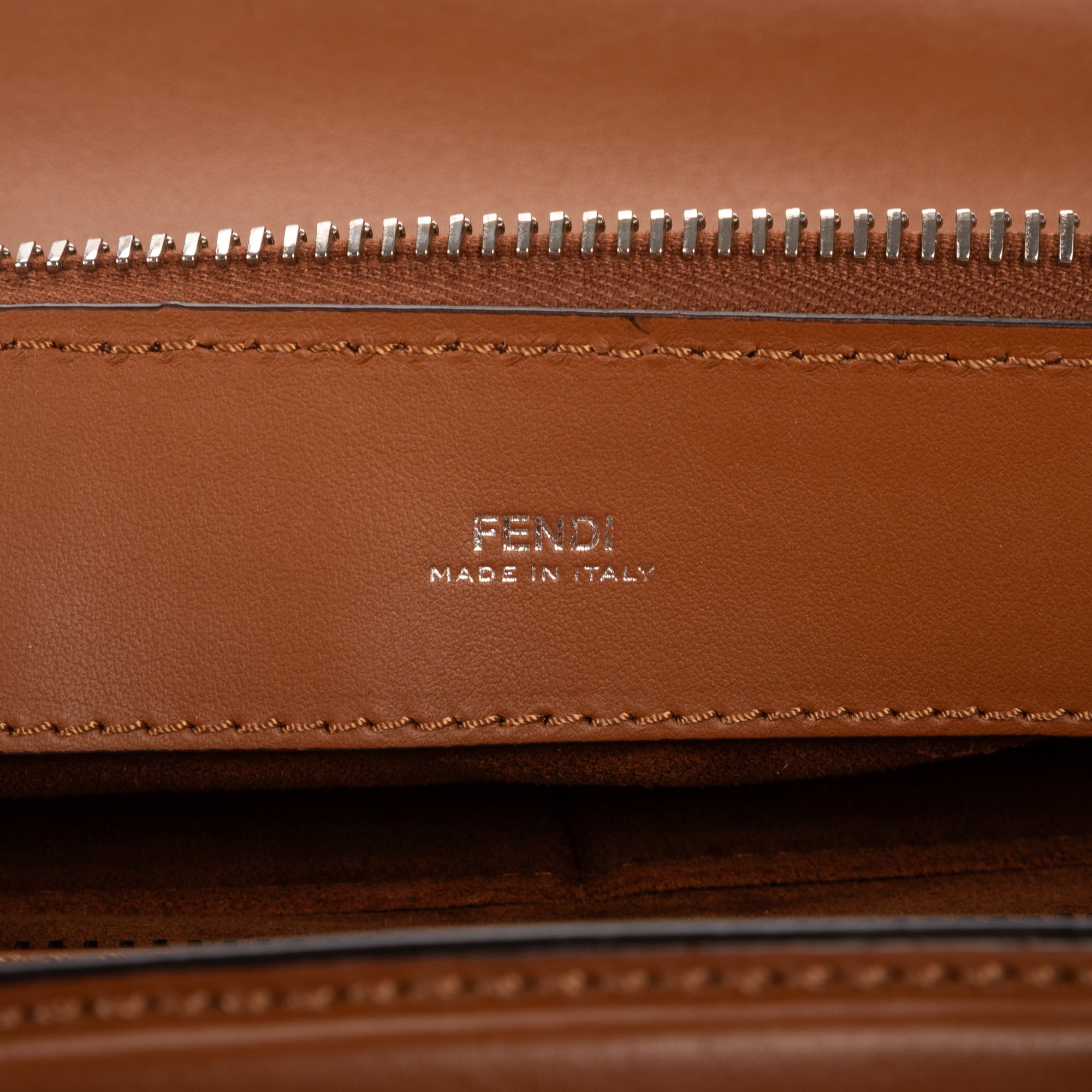 Shoulder Bag Dotcom Top Handle Brown Textured Leather