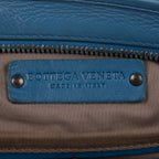 Shoulder Bag Veneto Messenger Blue Intrecciato Nappa Leather