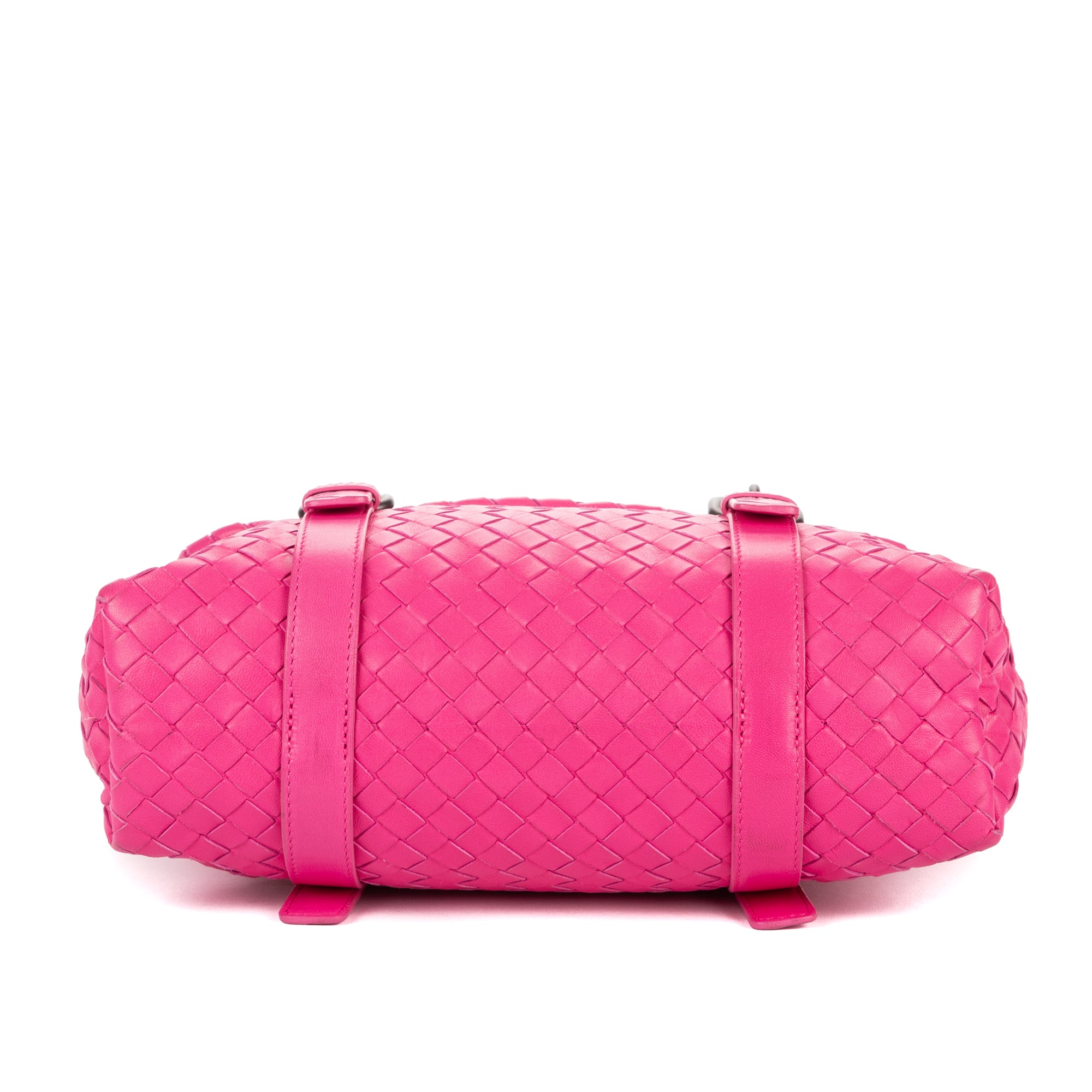 Shoulder Bag Flap Messenger Pink Intrecciato Nappa Leather