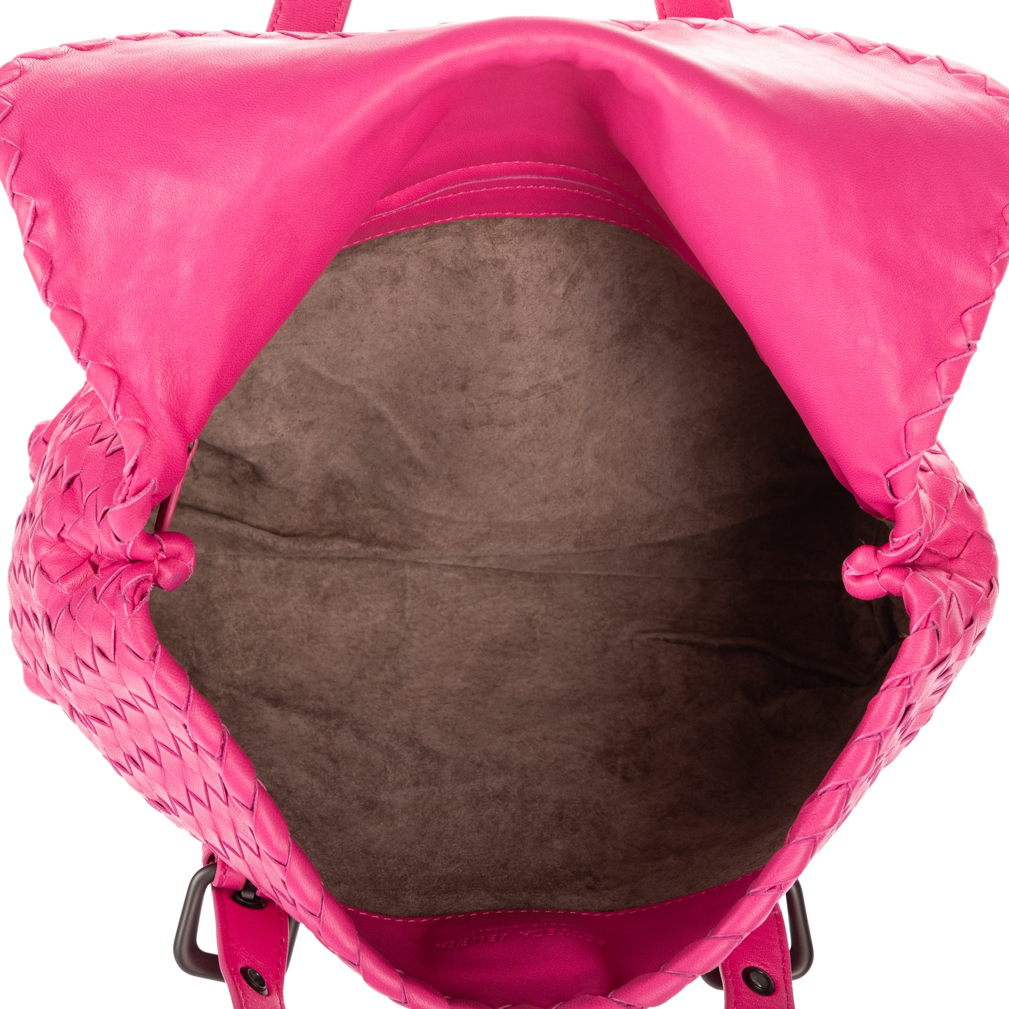 Shoulder Bag Flap Messenger Pink Intrecciato Nappa Leather