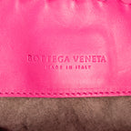 Shoulder Bag Flap Messenger Pink Intrecciato Nappa Leather