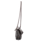 Shoulder Bag Olimpia Roma Crossbody Black Intrecciato Nappa Leather