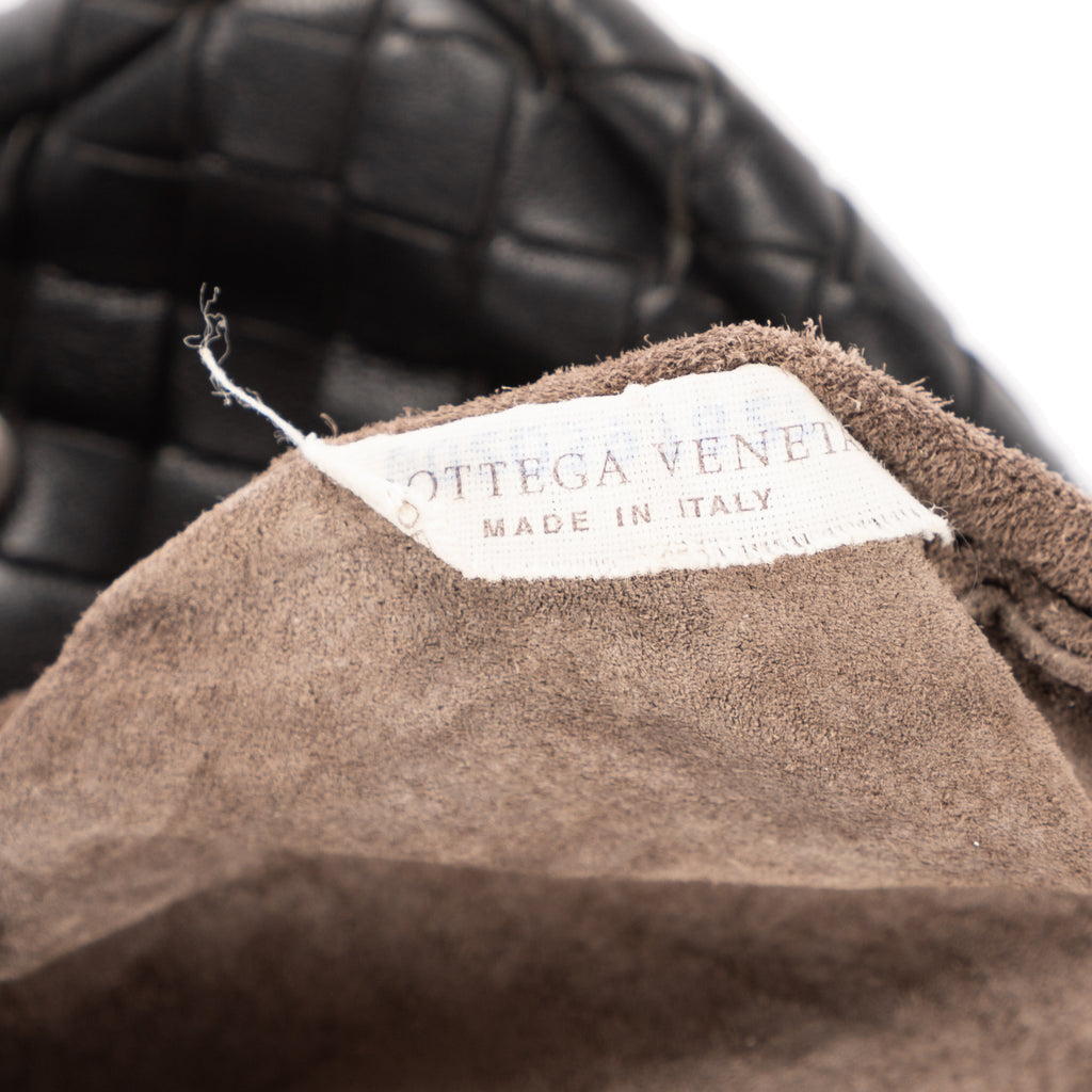 Shoulder Bag Olimpia Roma Crossbody Black Intrecciato Nappa Leather