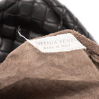 Shoulder Bag Olimpia Roma Crossbody Black Intrecciato Nappa Leather