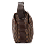 Shoulder Bag Naviglio Brown Damier Ebene