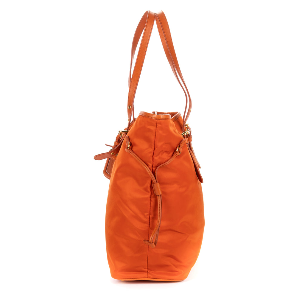 Shoulder Bag Tessuto Nylon Orange Nylon Canvas