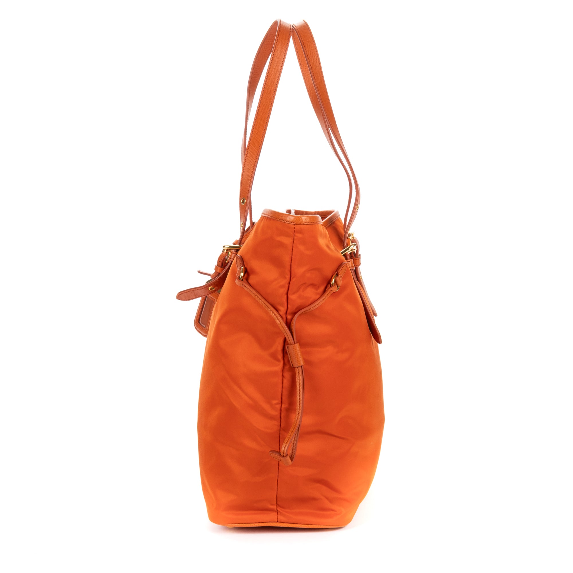 Shoulder Bag Tessuto Nylon Orange Nylon Canvas