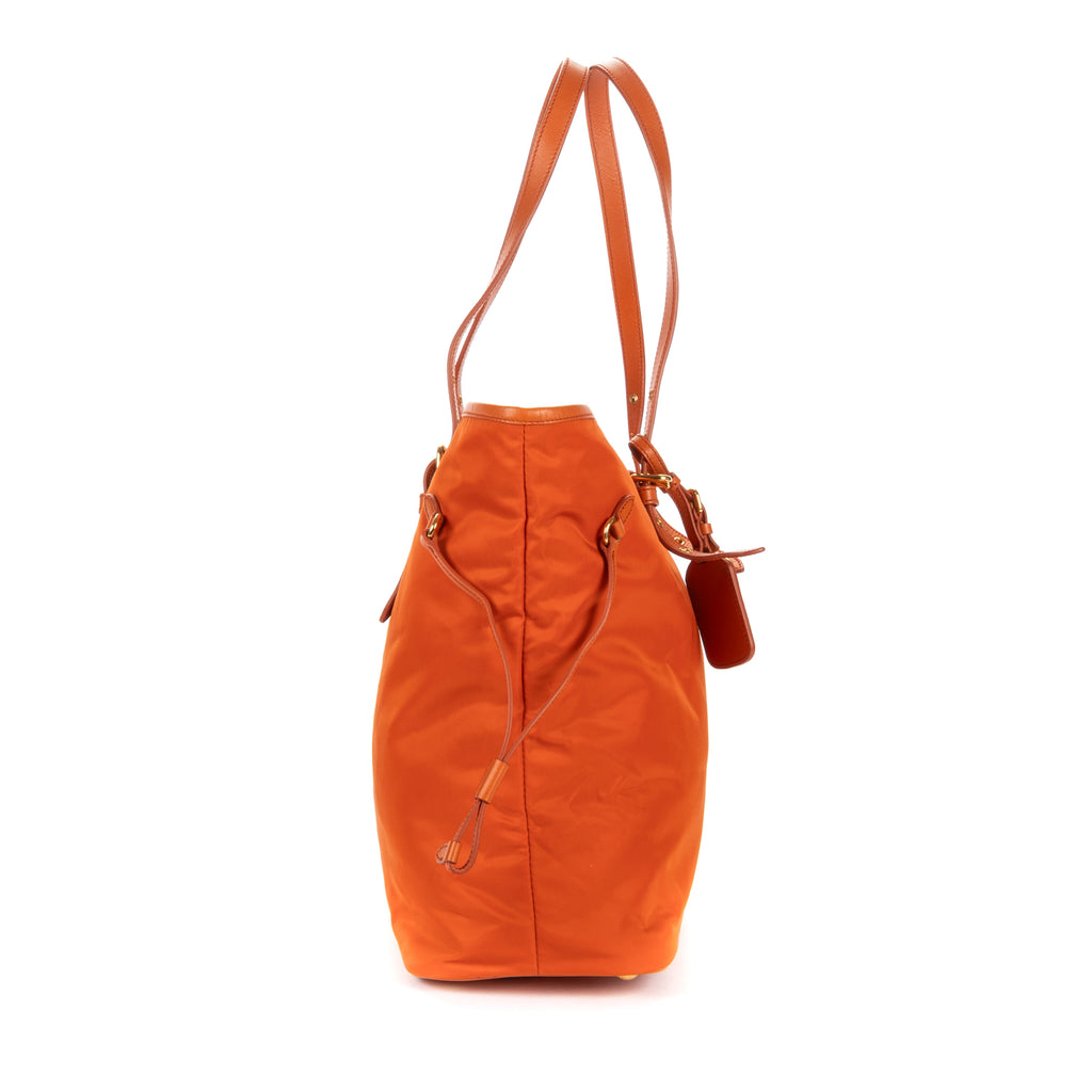Shoulder Bag Tessuto Nylon Orange Nylon Canvas