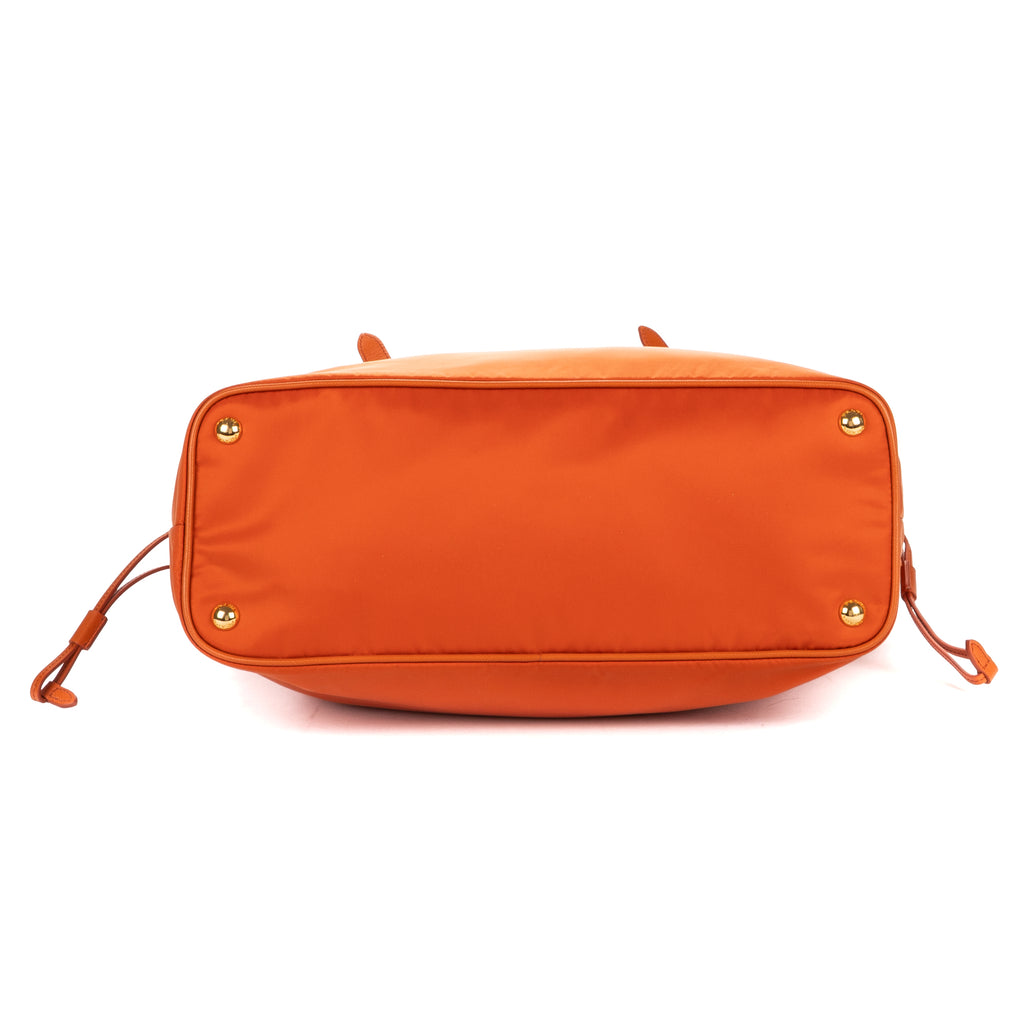 Shoulder Bag Tessuto Nylon Orange Nylon Canvas