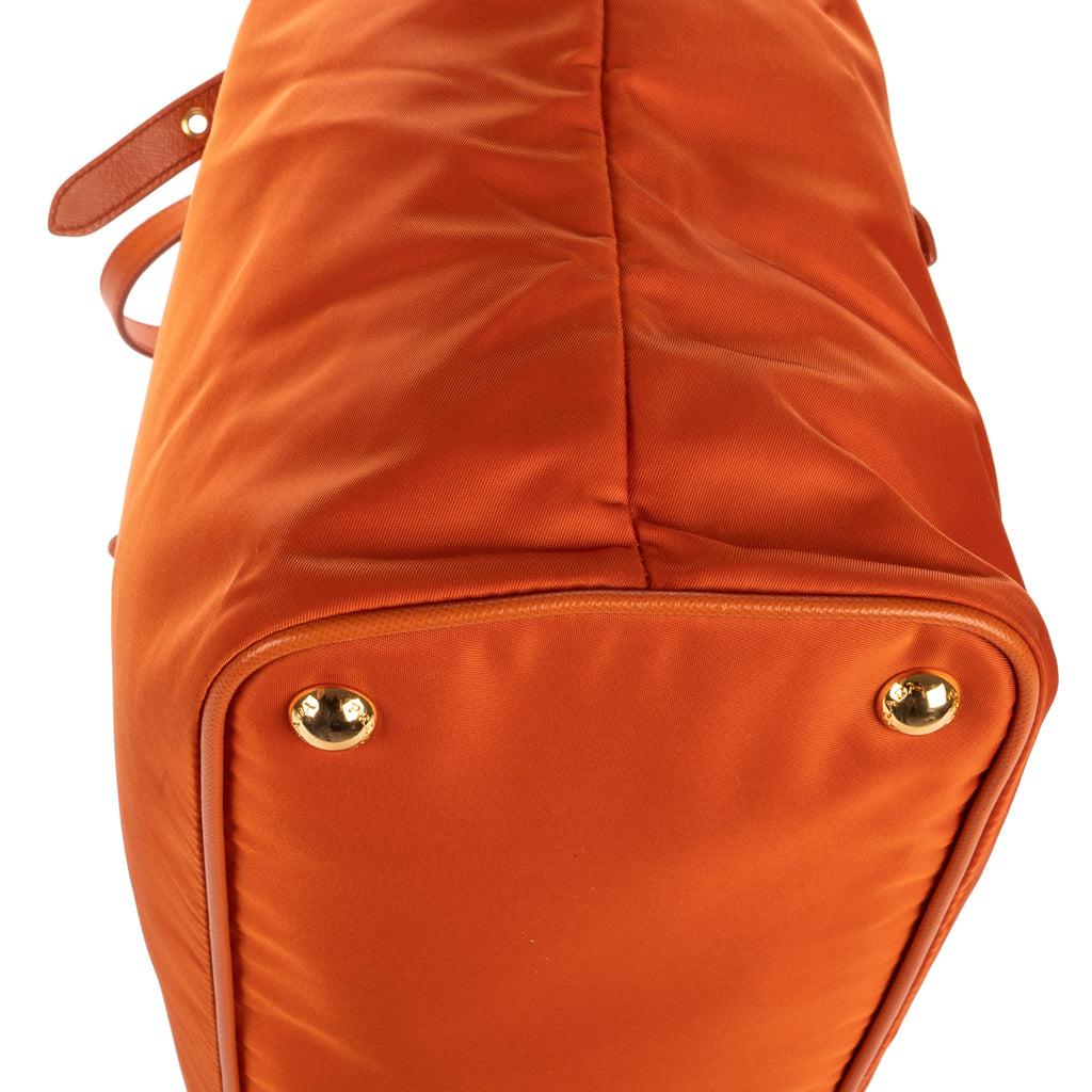 Shoulder Bag Tessuto Nylon Orange Nylon Canvas