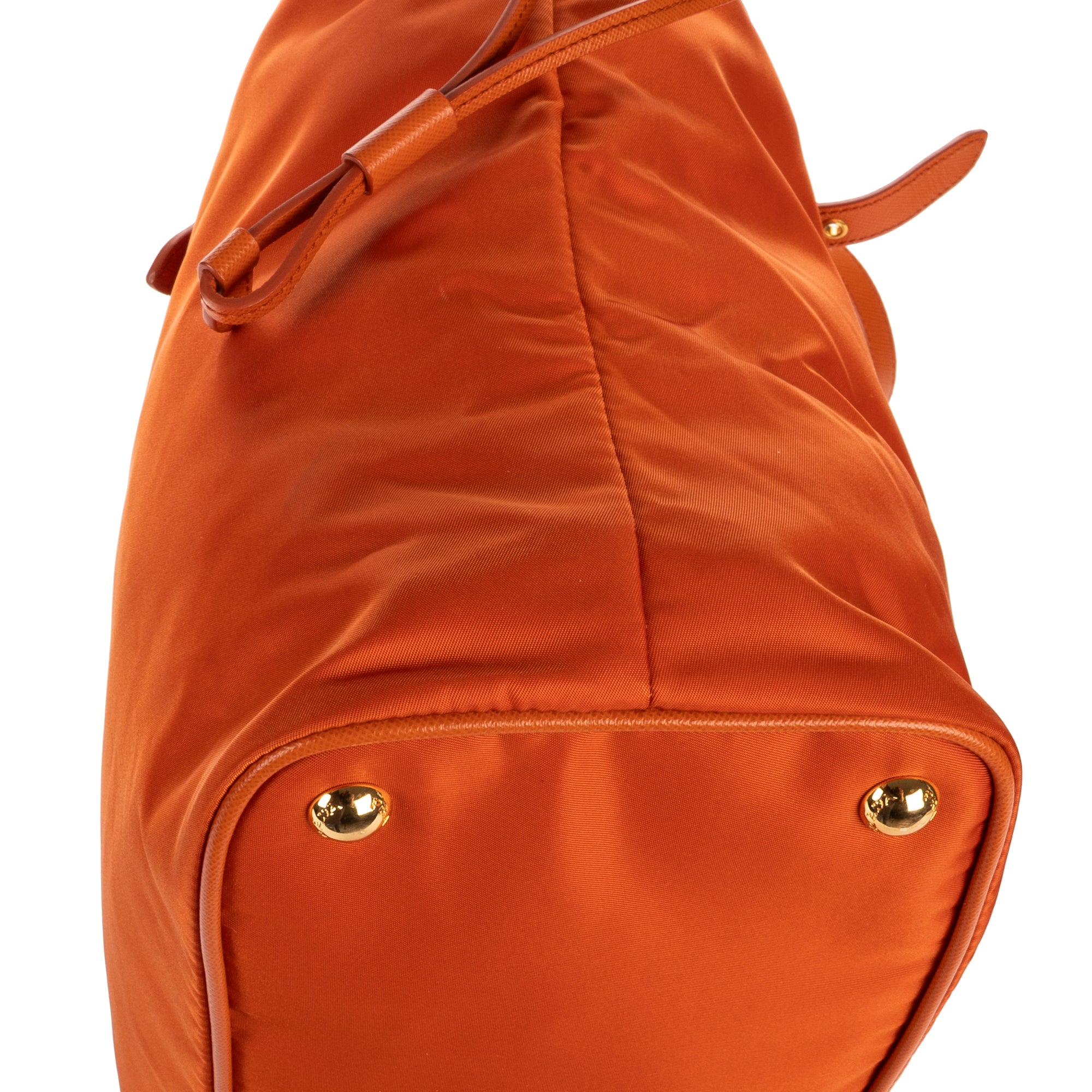 Shoulder Bag Tessuto Nylon Orange Nylon Canvas