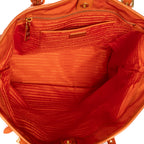 Shoulder Bag Tessuto Nylon Orange Nylon Canvas