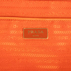 Shoulder Bag Tessuto Nylon Orange Nylon Canvas