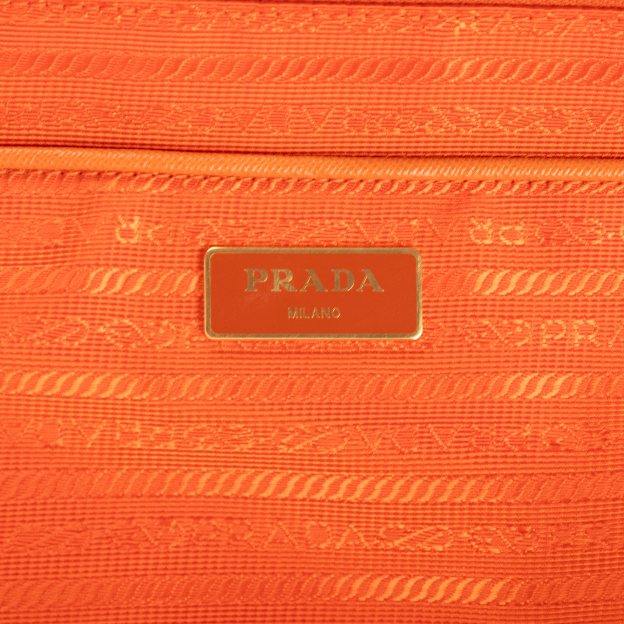 Shoulder Bag Tessuto Nylon Orange Nylon Canvas