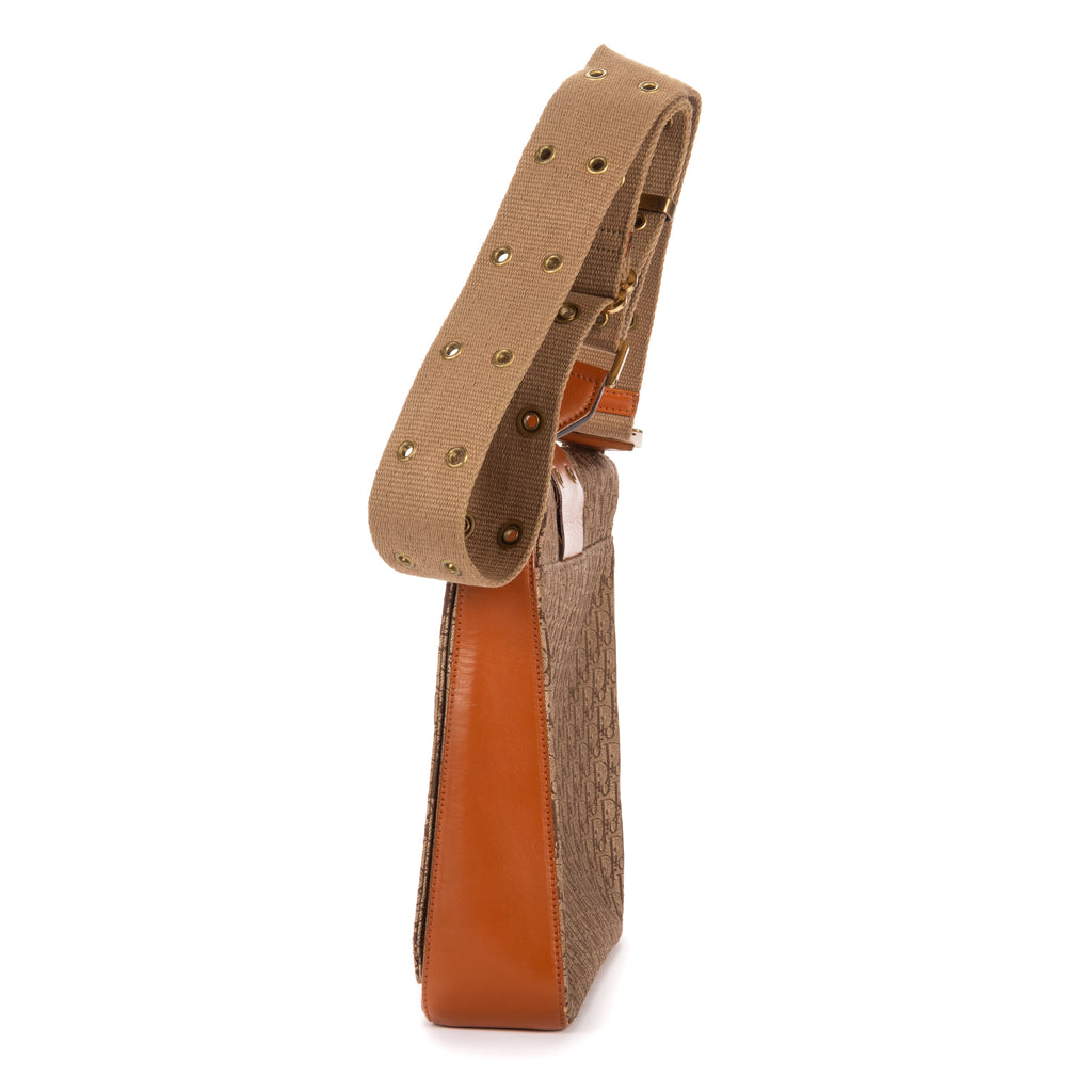 Shoulder Bag Street Chic Crossbody Brown Diorissimo Canvas