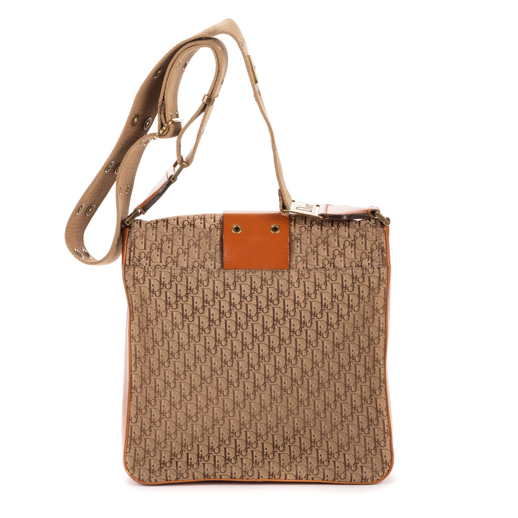 Shoulder Bag Street Chic Crossbody Brown Diorissimo Canvas