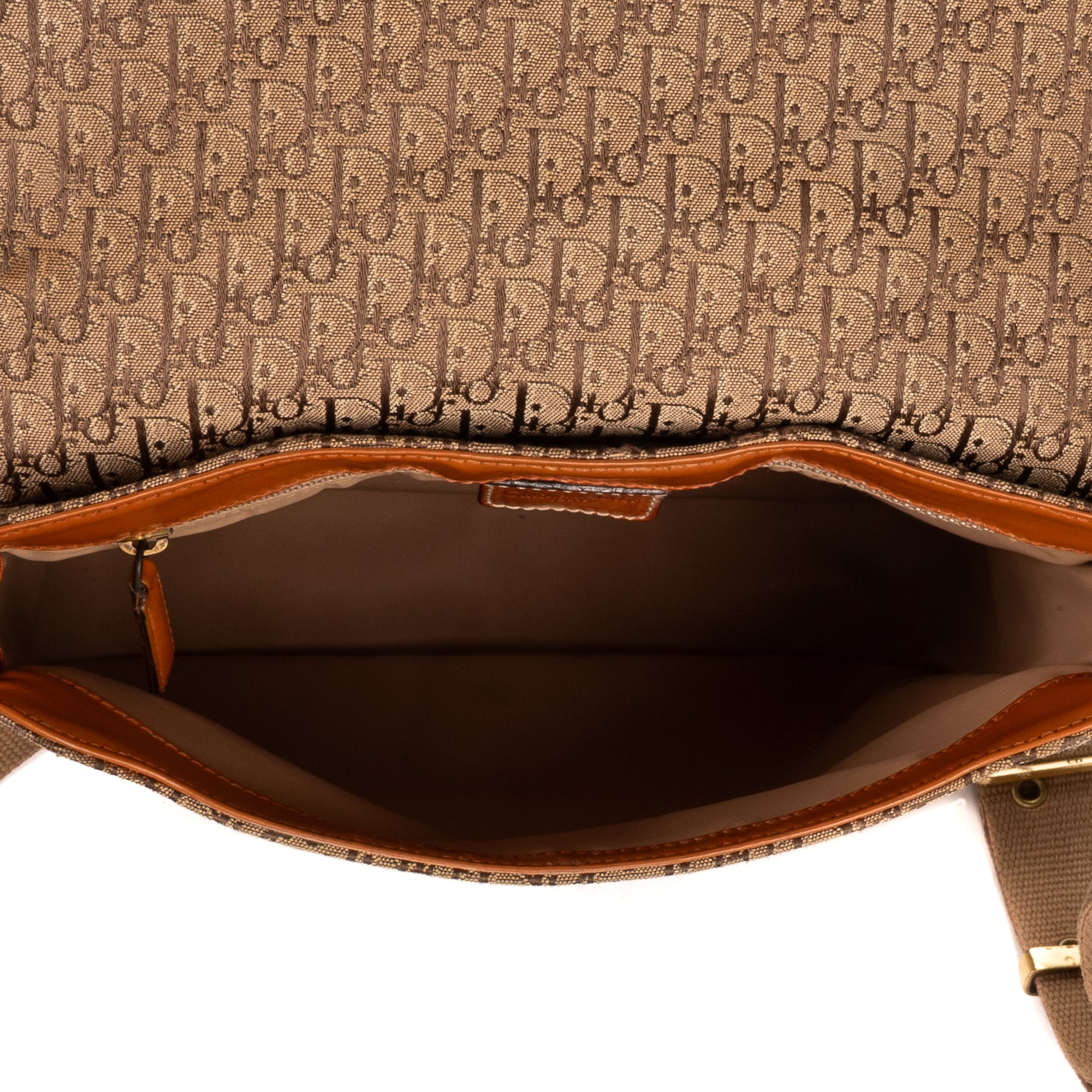 Shoulder Bag Street Chic Crossbody Brown Diorissimo Canvas