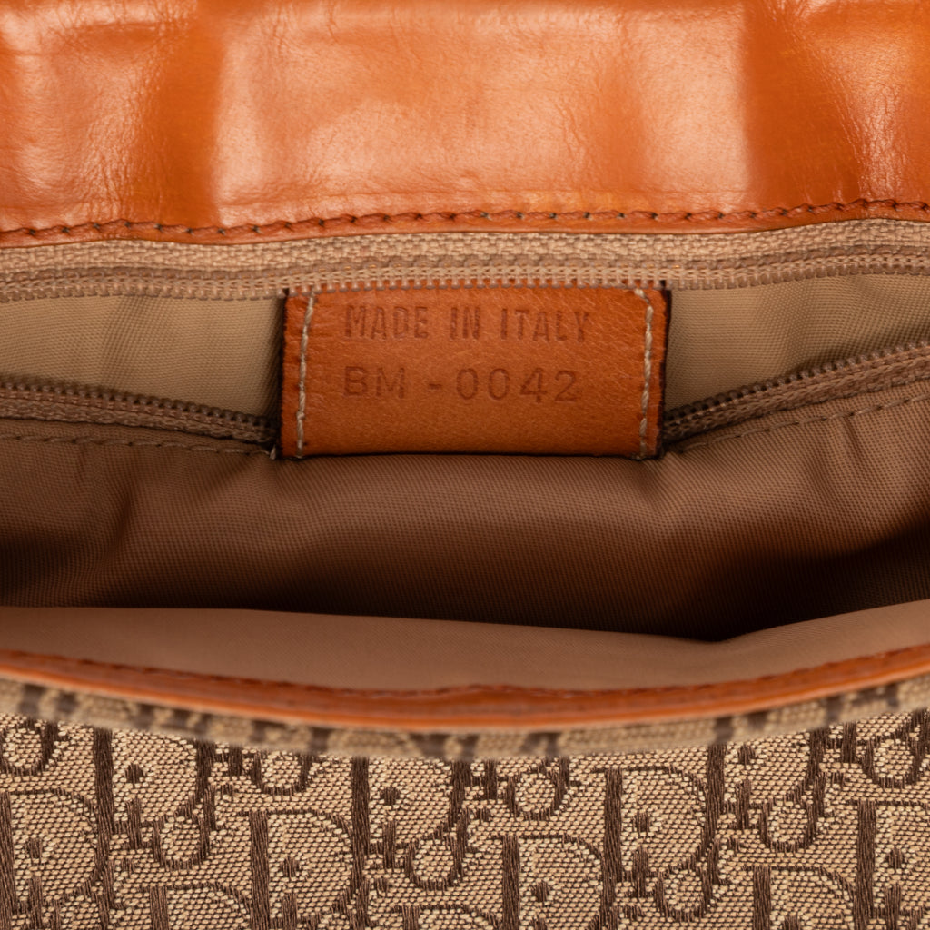 Shoulder Bag Street Chic Crossbody Brown Diorissimo Canvas