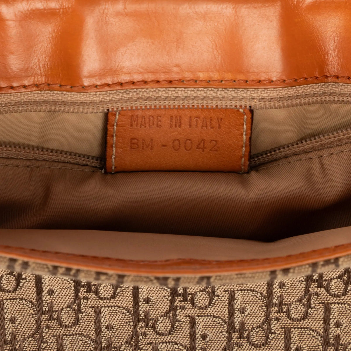 Sac à Bandoulière Street Chic Porté Croisé Marron Toile Diorissimo