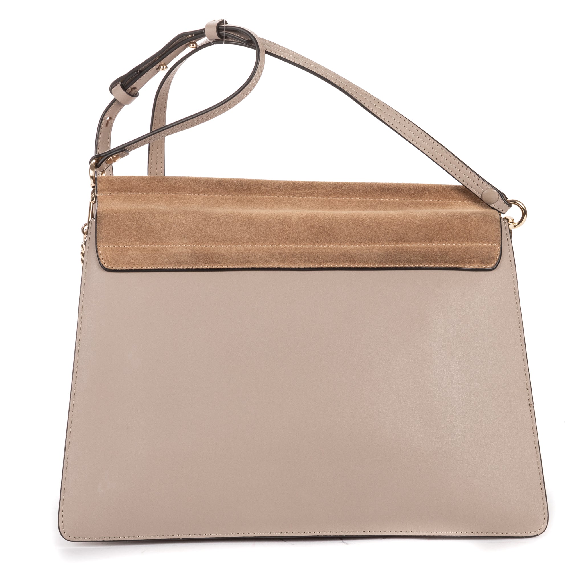 Shoulder Bag Medium Faye Bag Medium Grey Calfskin/Suede Leather