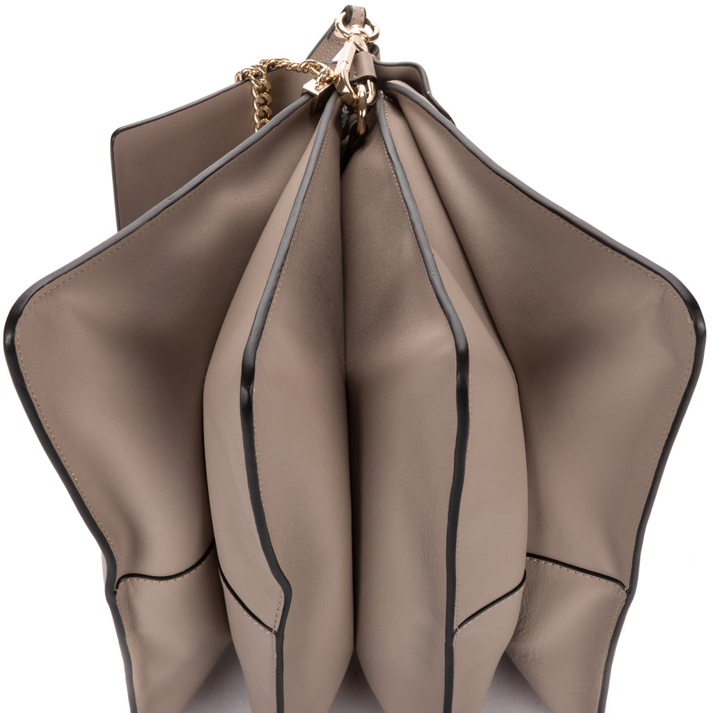 Shoulder Bag Medium Faye Bag Medium Grey Calfskin/Suede Leather