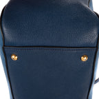 Sac bandoulière Sac Bauletto en cuir Madras bleu