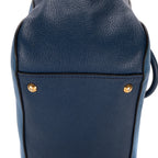 Sac bandoulière Sac Bauletto en cuir Madras bleu