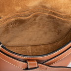 Waist Bag Mini Gate Waist Bag Small Brown Smooth Calfskin Leather