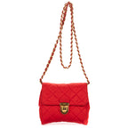 Shoulder Bag Tessuto Crossbody Red Quilted Nylon Canvas