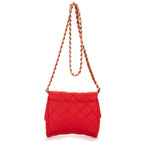 Shoulder Bag Tessuto Crossbody Red Quilted Nylon Canvas