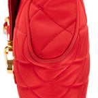 Shoulder Bag Tessuto Crossbody Red Quilted Nylon Canvas