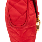 Shoulder Bag Tessuto Crossbody Red Quilted Nylon Canvas