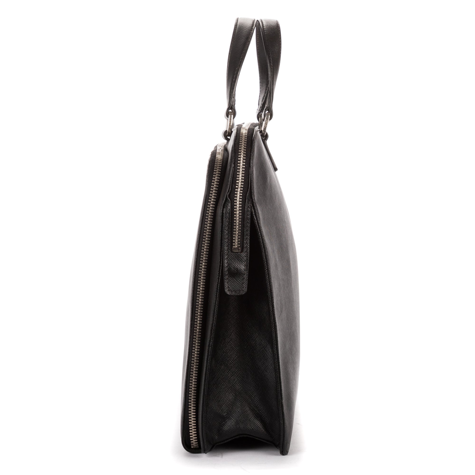 Handbag Business Bag Black Saffiano Lux Leather