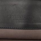 Shoulder Bag Messenger Dark Grey Intrecciato Leather