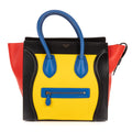 Bolso de mano Multicolor Equipaje Piel de becerro lisa Roja