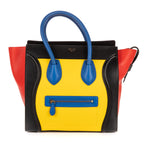 Bolso de mano Multicolor Equipaje Piel de becerro lisa Roja