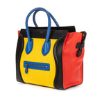 Bolso de mano Multicolor Equipaje Piel de becerro lisa Roja