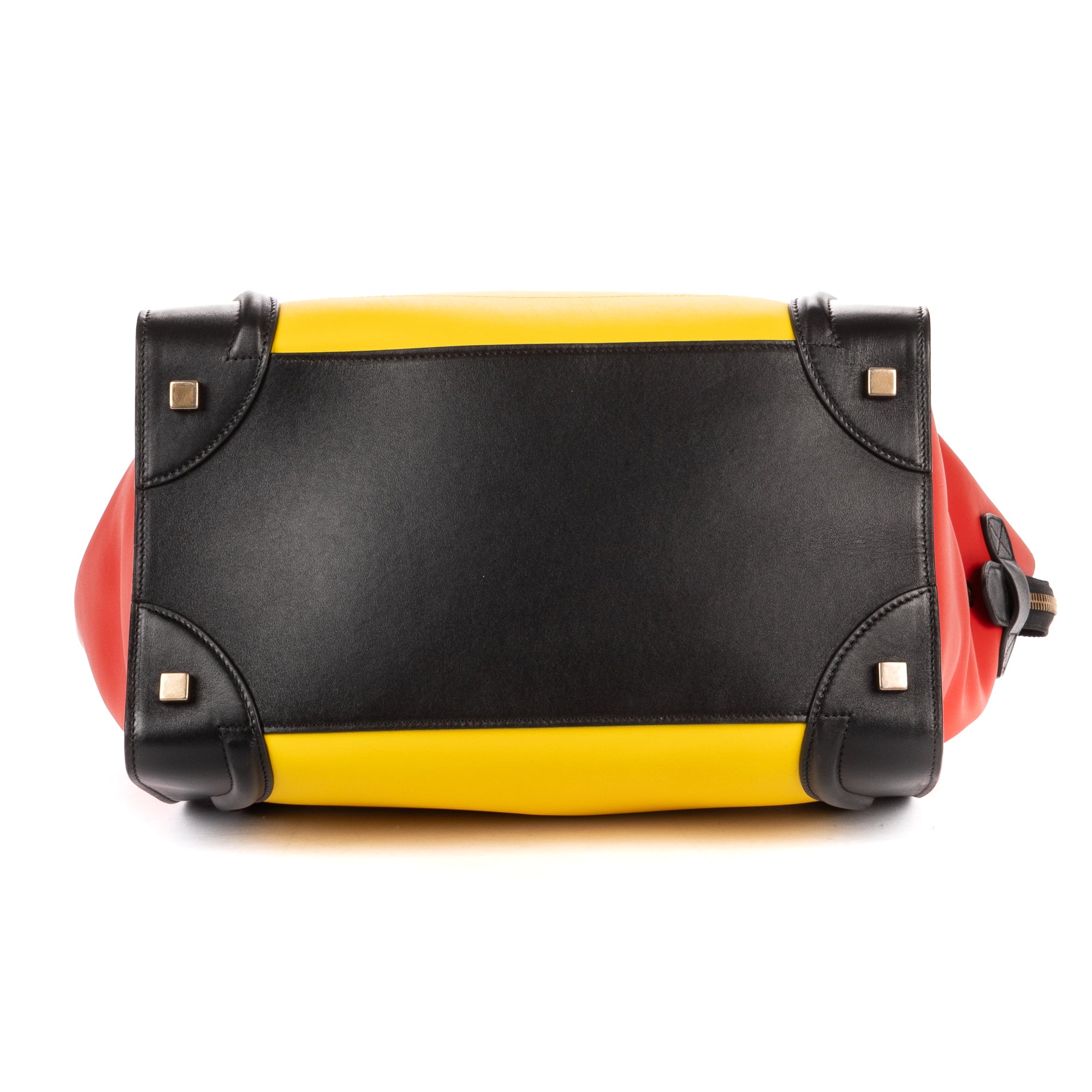 Bolso de mano Multicolor Equipaje Piel de becerro lisa Roja