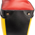 Bolso de mano Multicolor Equipaje Piel de becerro lisa Roja