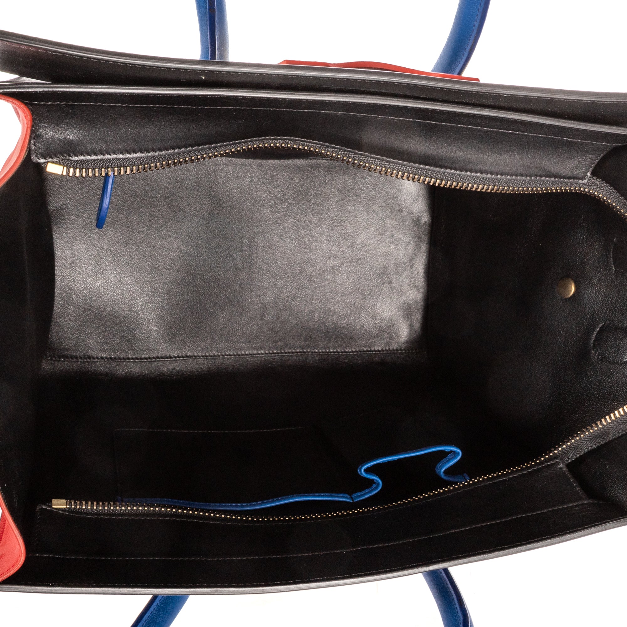Bolso de mano Multicolor Equipaje Piel de becerro lisa Roja